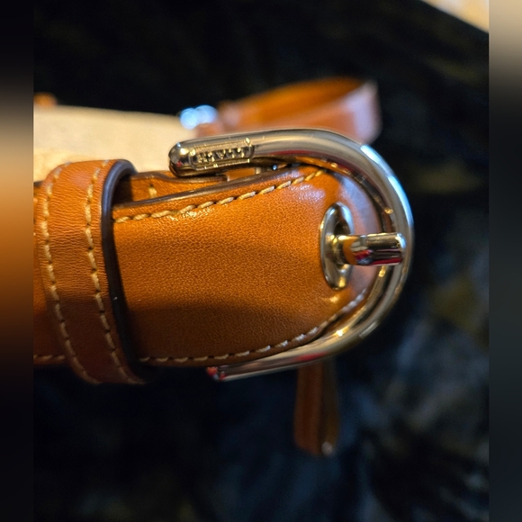 Coach Signature Cream and Brown Crossbody Bag #10944 - Picture 9 of 12